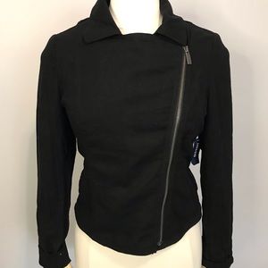 NWT Linen Moto Style Jacket